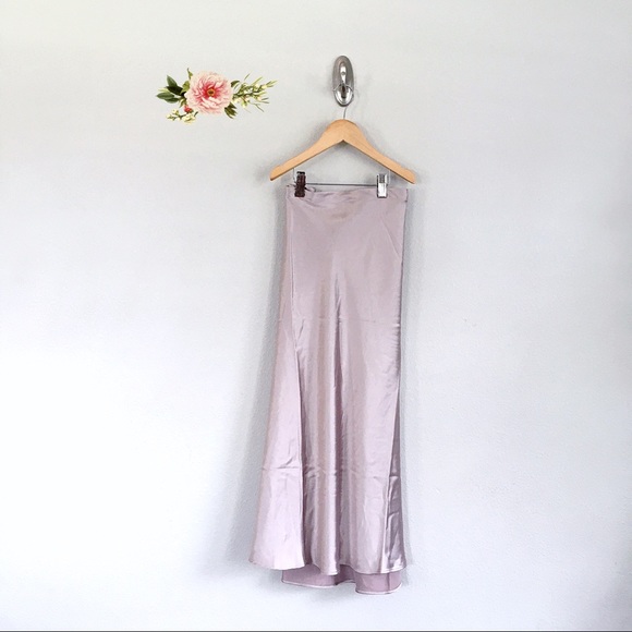 Rachel Zoe Dresses & Skirts - Rachel Zoe Silk Charmeuse Blush Mauve Midi Skirt